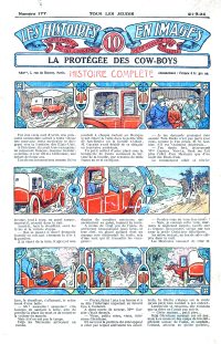 Large Thumbnail For Les Histoires en Images 177 - La Prot&eacute;g&eacute;e des Cow-Boys