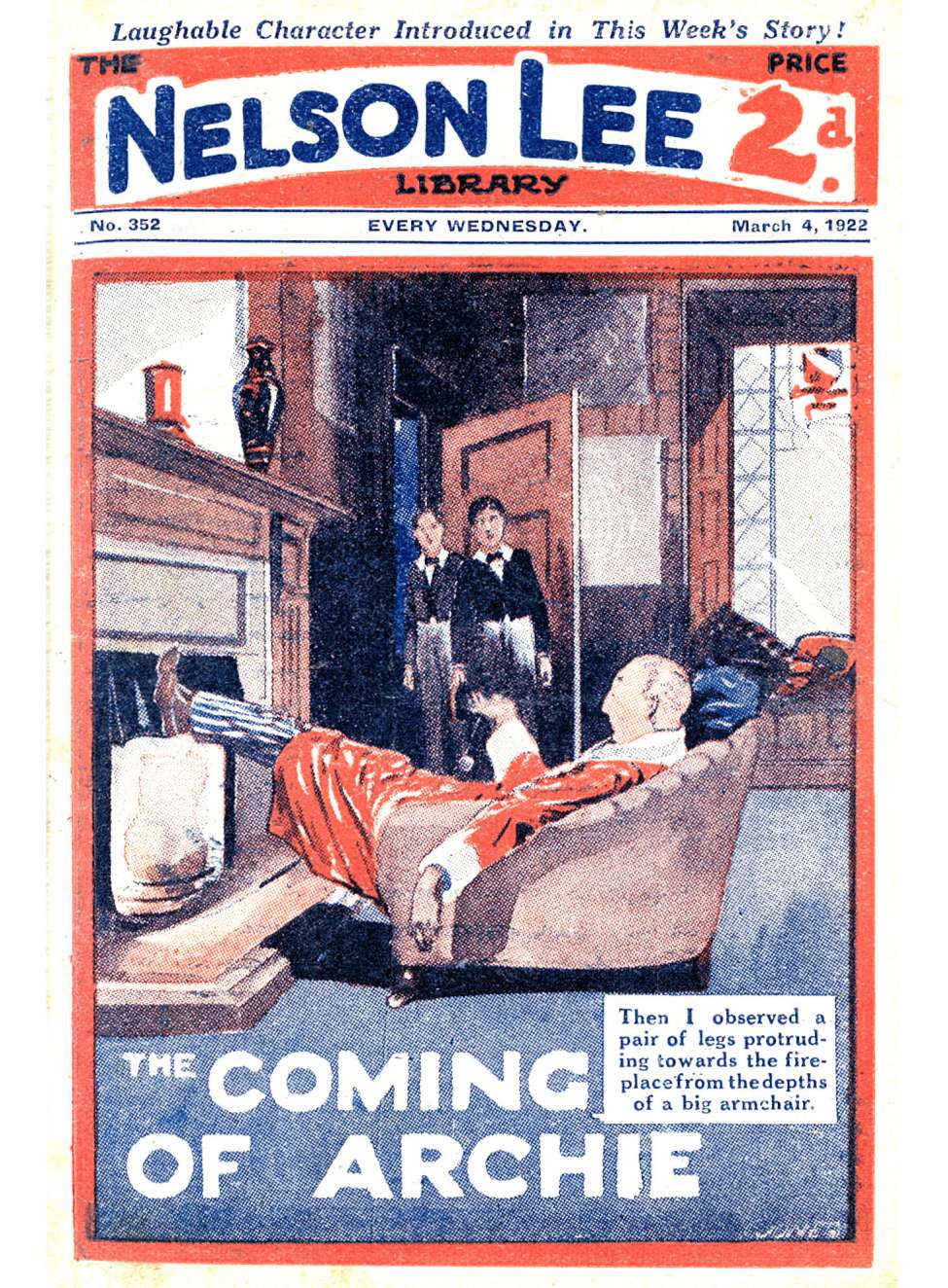 Comic Book Cover For Nelson Lee Library s1 352 - The Coming of Archie