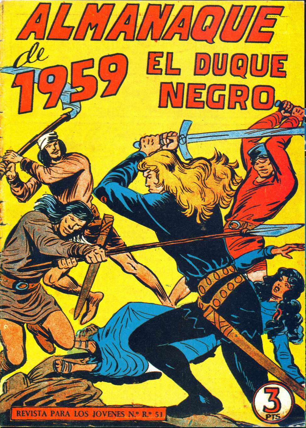Comic Book Cover For El Duque Negro 43 - Almanaque De 1959