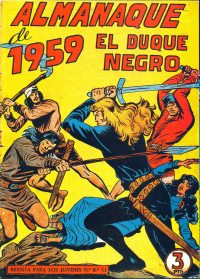 Large Thumbnail For El Duque Negro 43 - Almanaque De 1959
