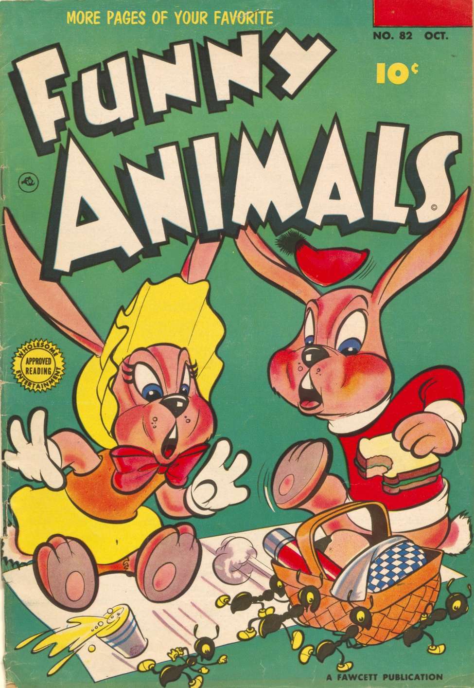 Book Cover For Fawcett's Funny Animals 82