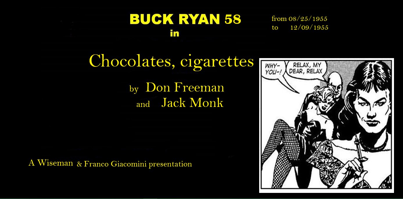 Book Cover For Buck Ryan 58 - Chocolates Cigarettes