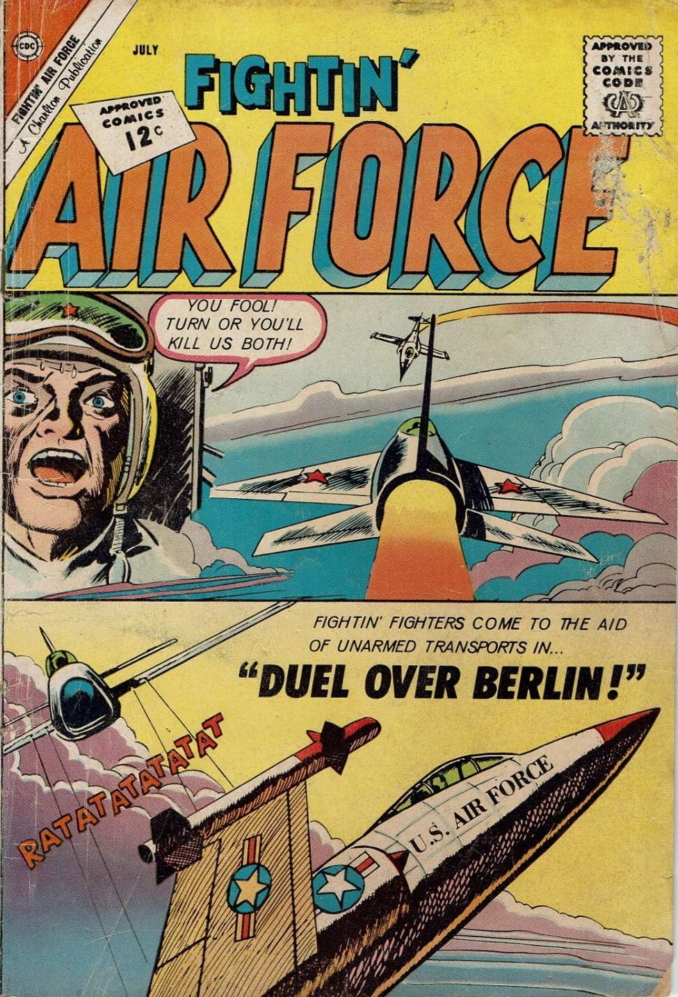 Comic Book Cover For Fightin' Air Force 33