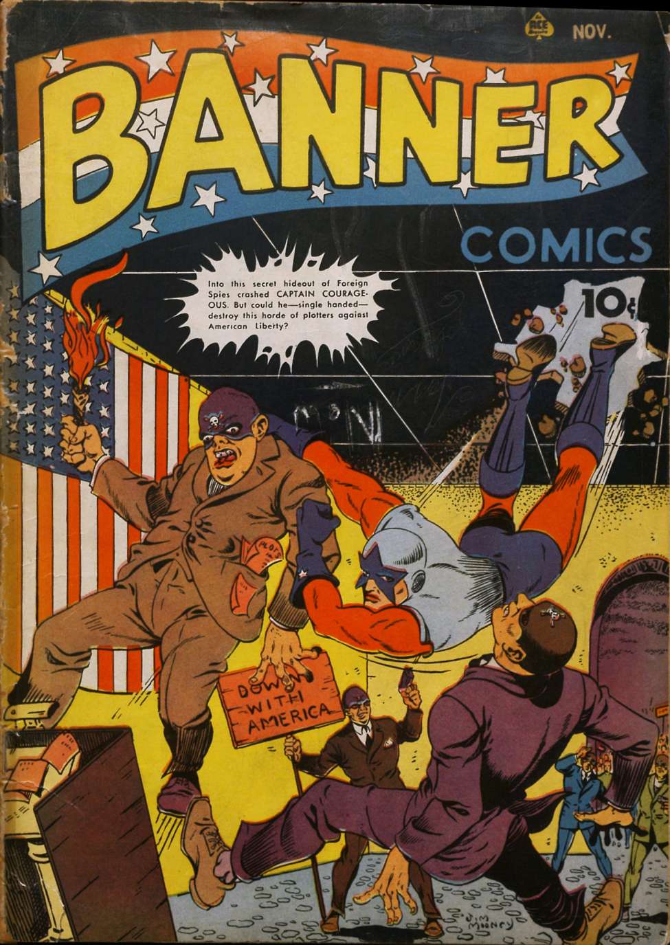 Comic Book Cover For Banner Comics 4