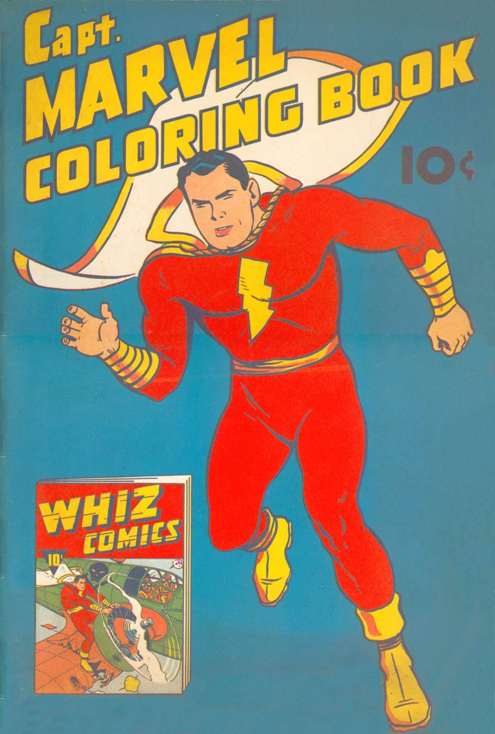 Comic Book Cover For Captain Marvel Coloring Book