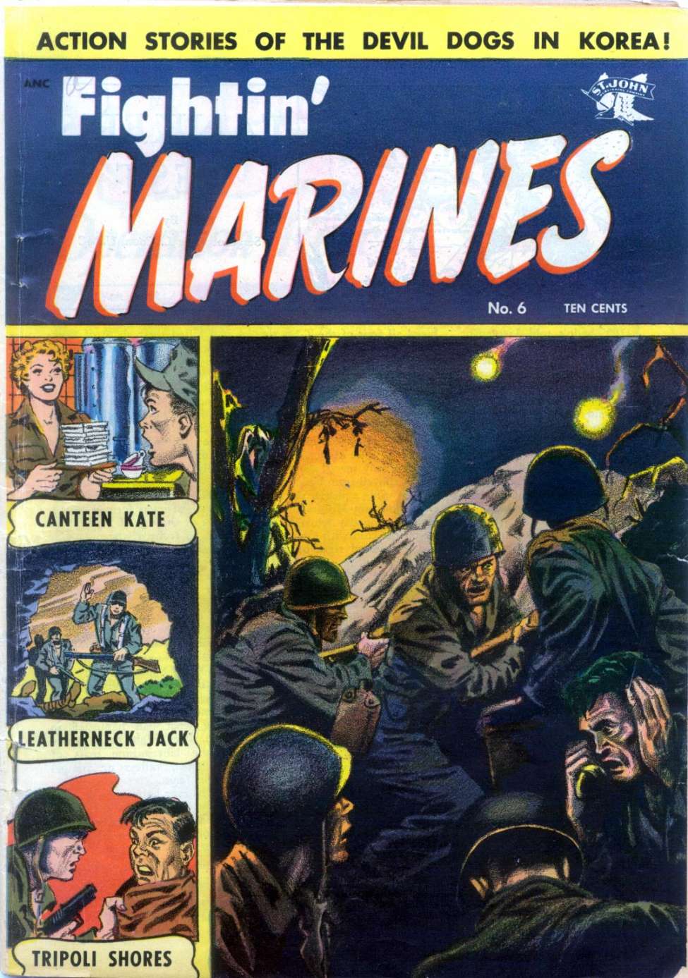 Comic Book Cover For Fightin' Marines 6
