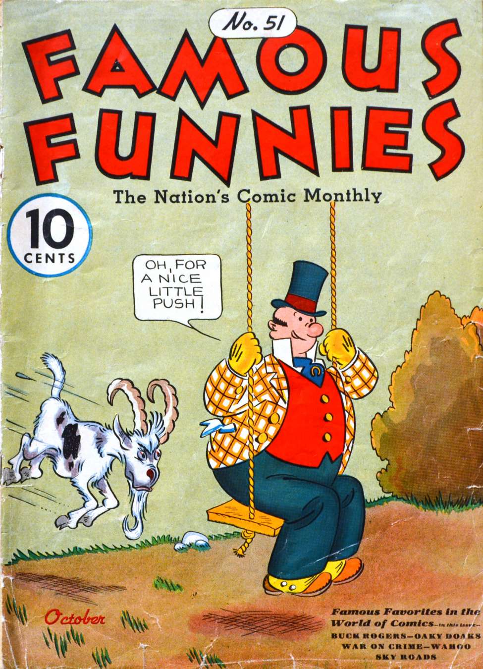 Comic Book Cover For Famous Funnies 51