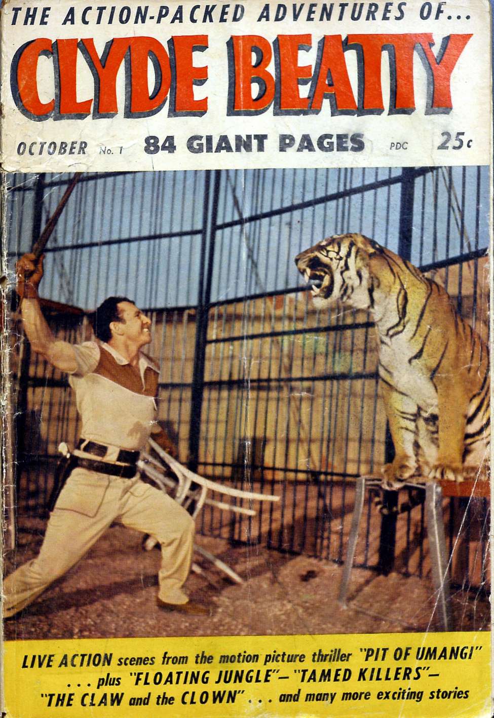 Comic Book Cover For Clyde Beatty 1