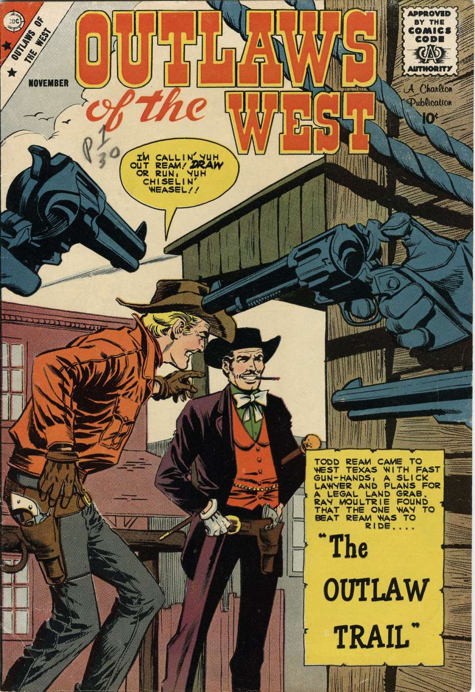 Comic Book Cover For Outlaws of the West 22