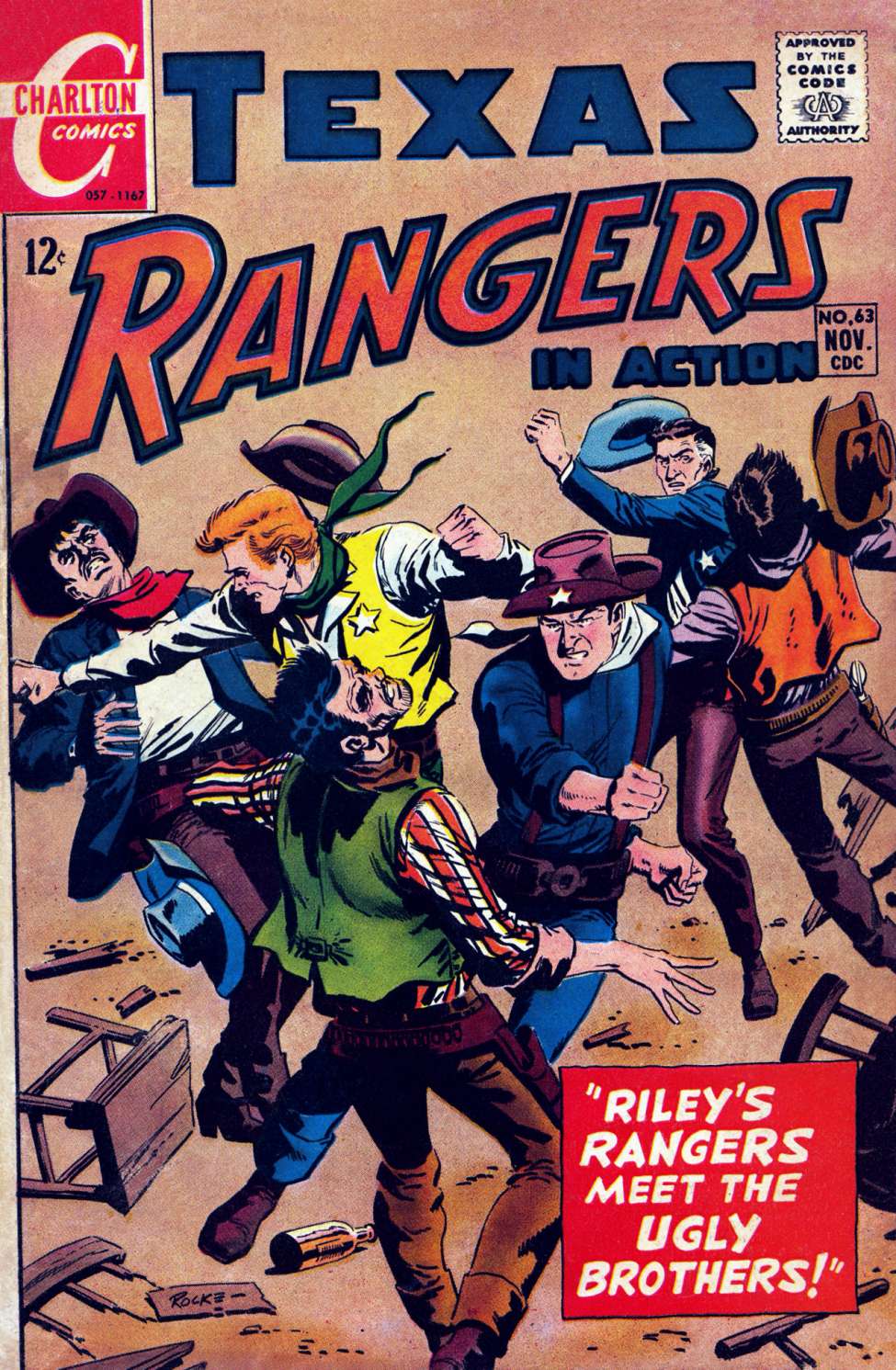 Comic Book Cover For Texas Rangers in Action 63