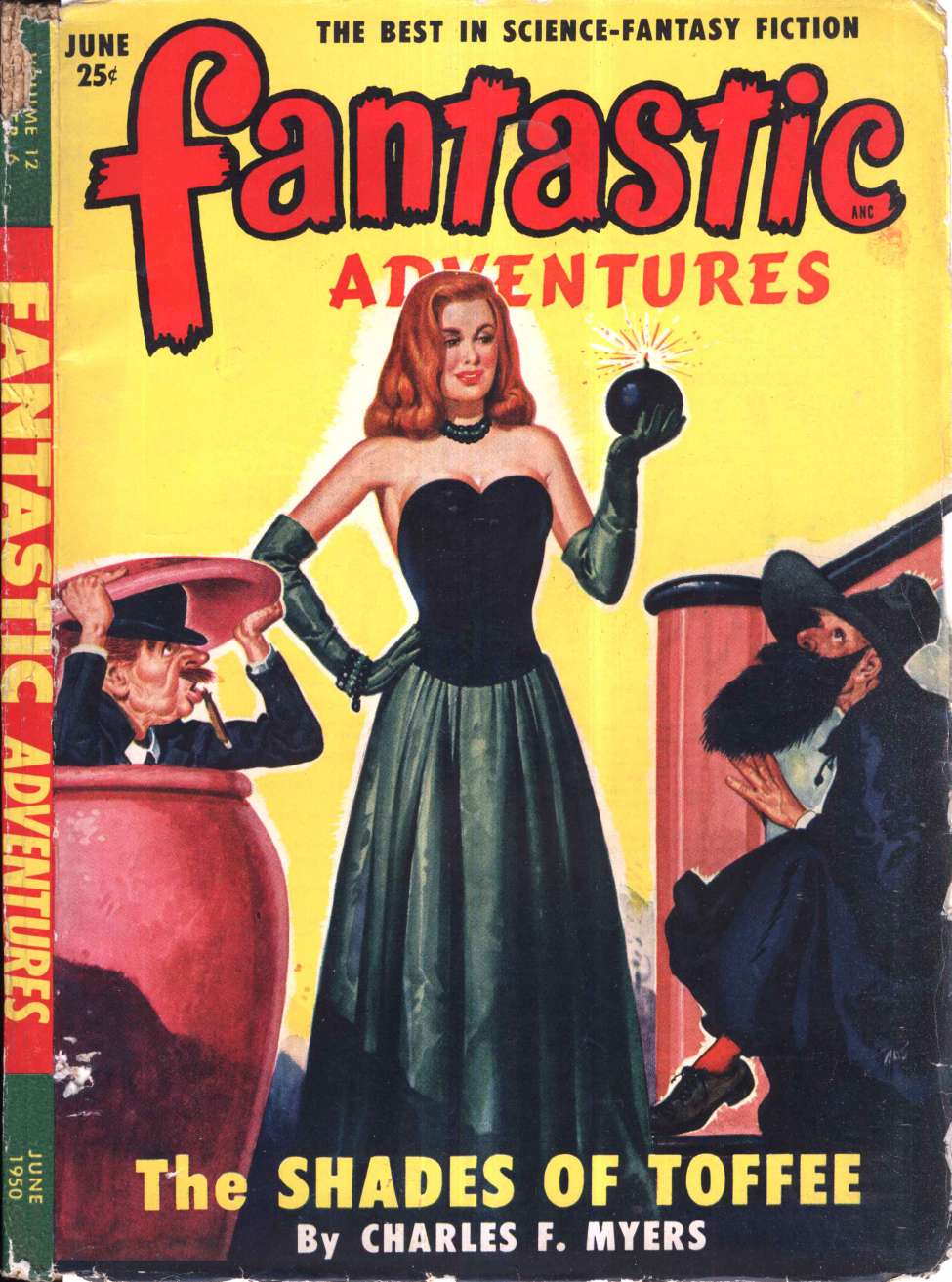 Comic Book Cover For Fantastic Adventures v12 6 - The Shades of Toffee - Charles F. Myers