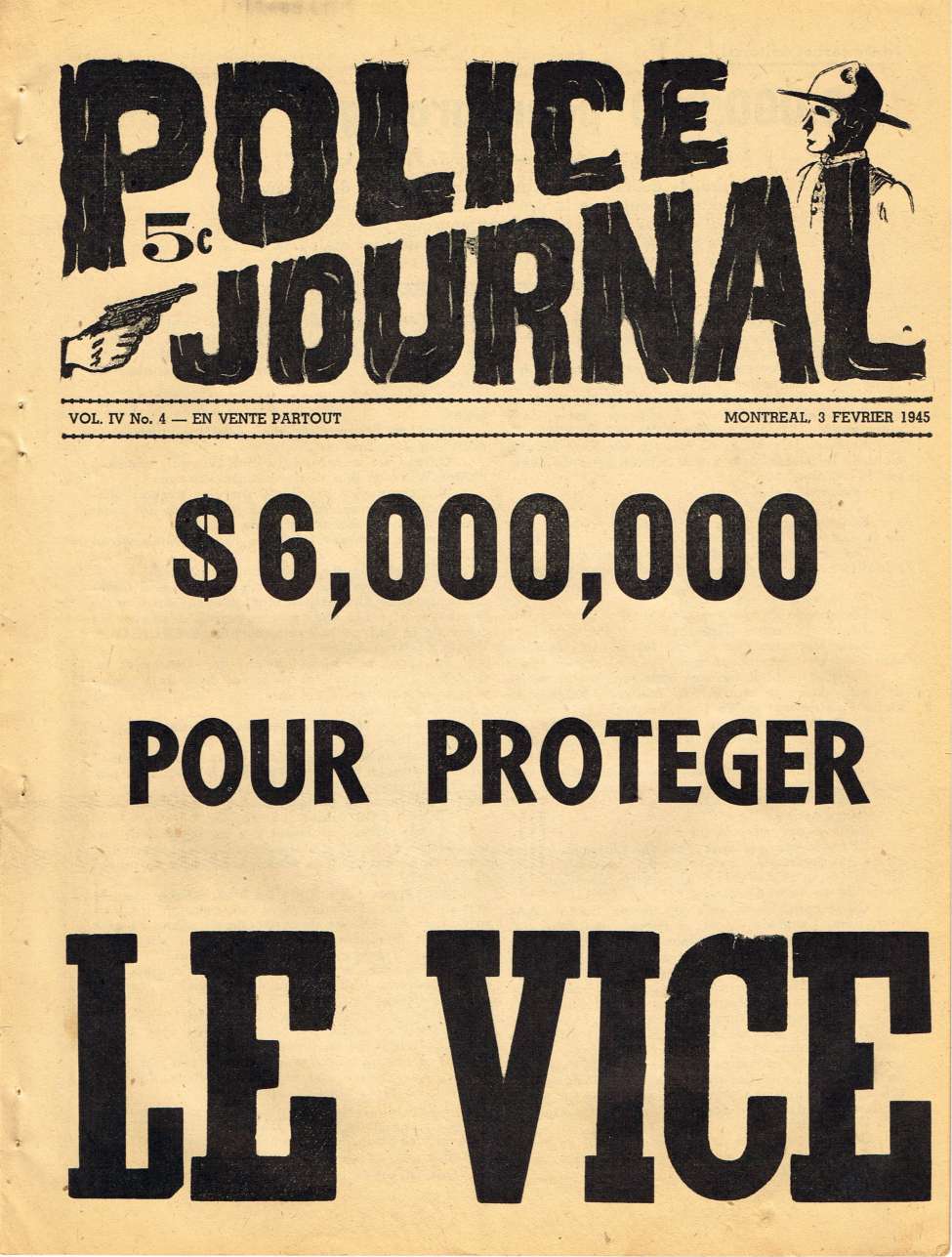 Comic Book Cover For Police Journal v4 4 - 6,000,000 pour protéger le vice