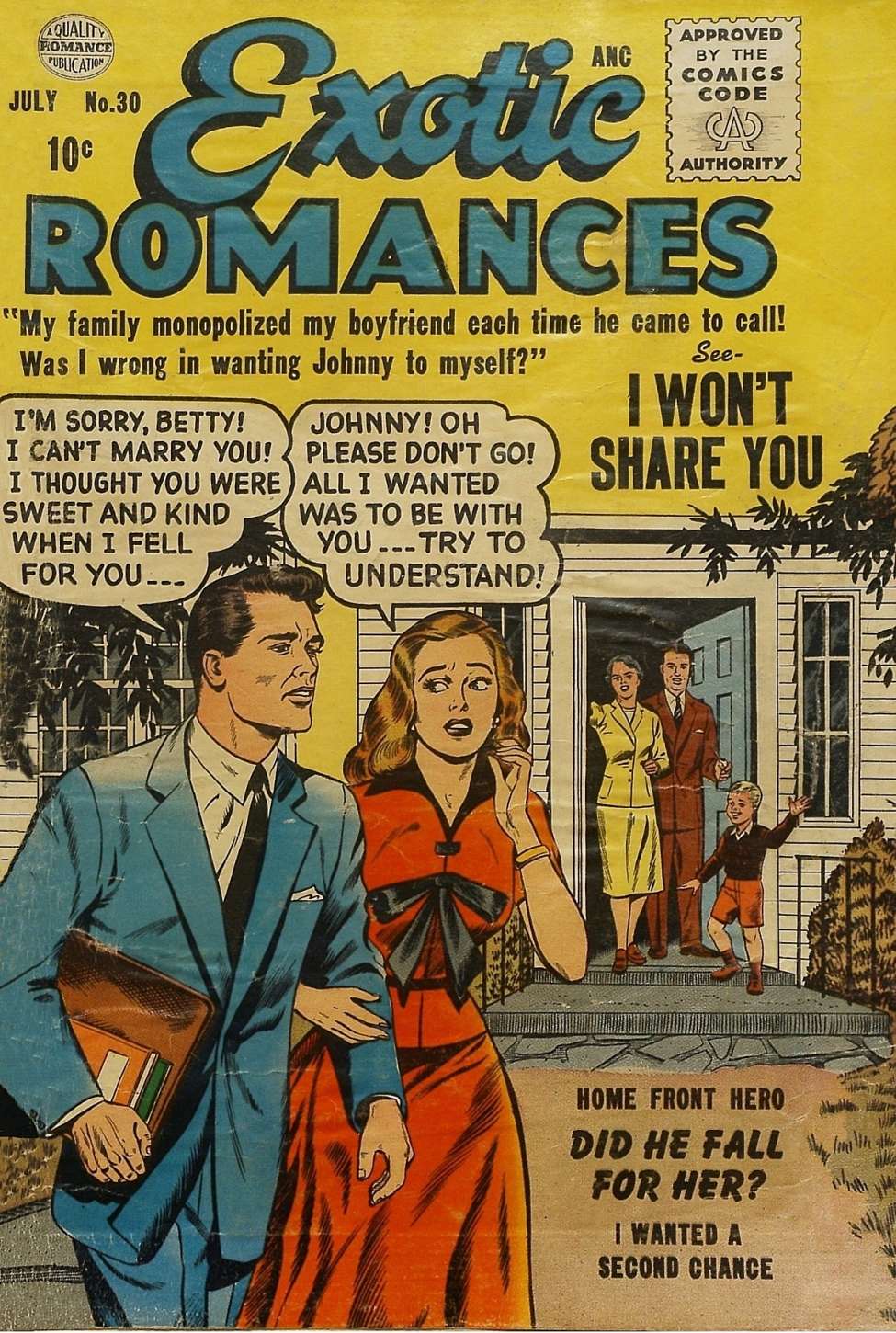 Comic Book Cover For Exotic Romances 30
