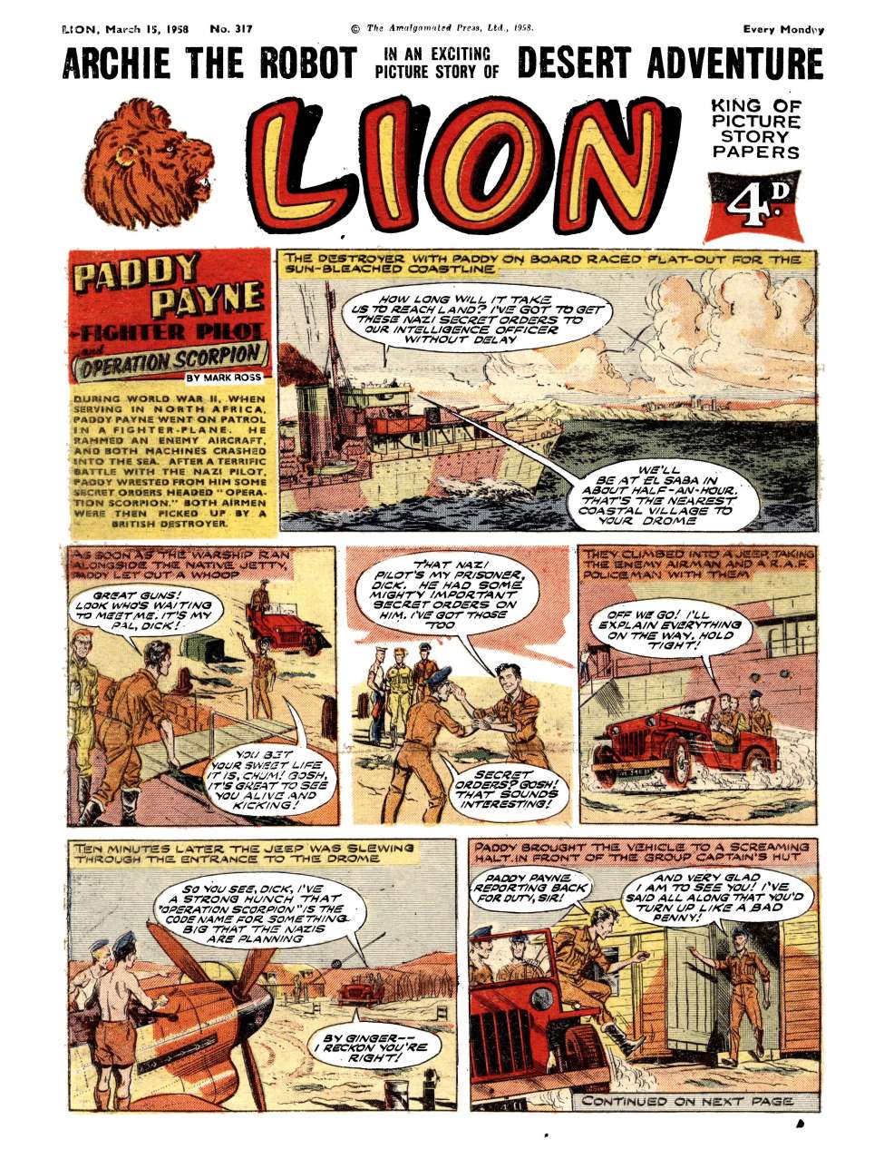 Book Cover For Lion 317