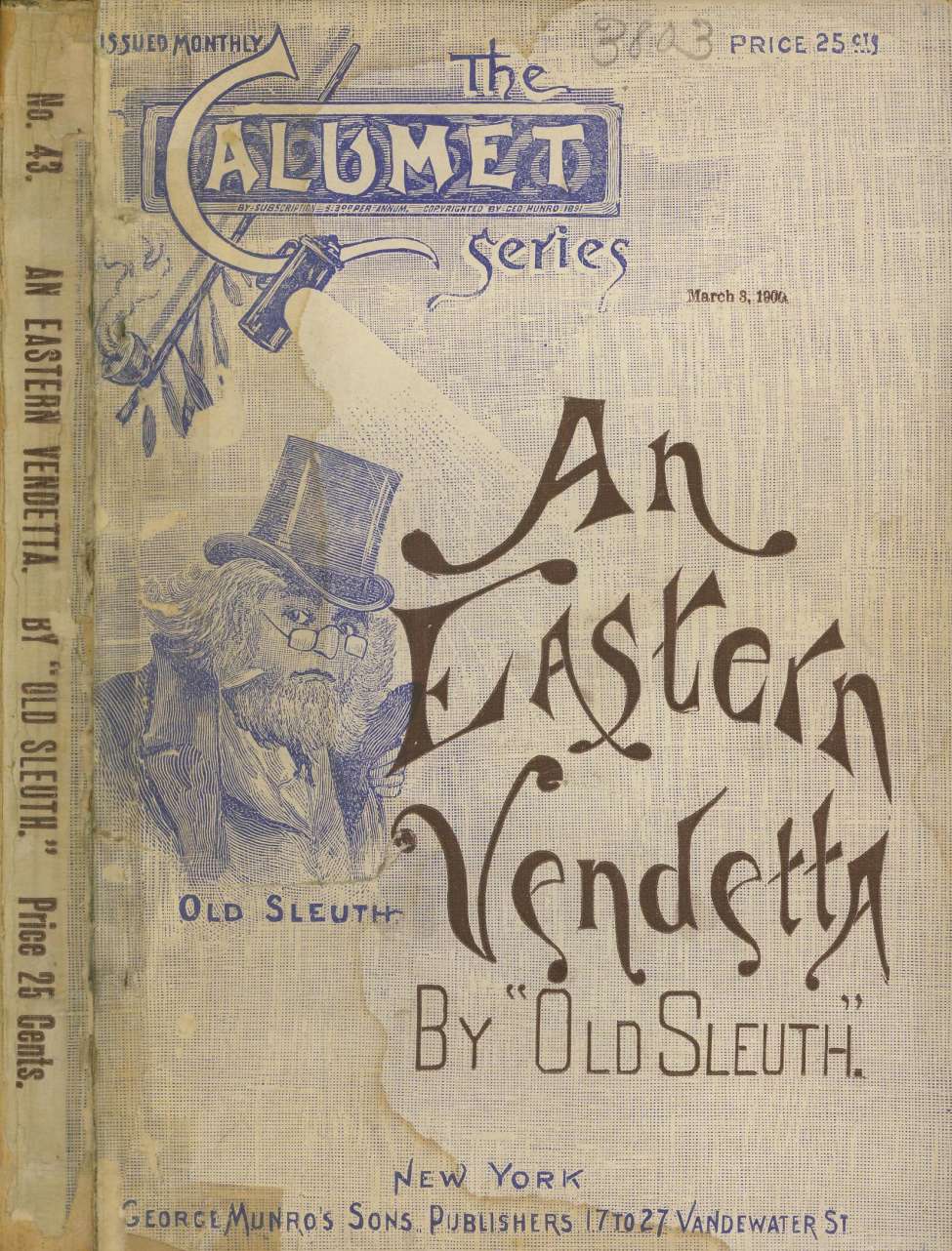 Book Cover For An Eastern Vendetta by Old Sleuth