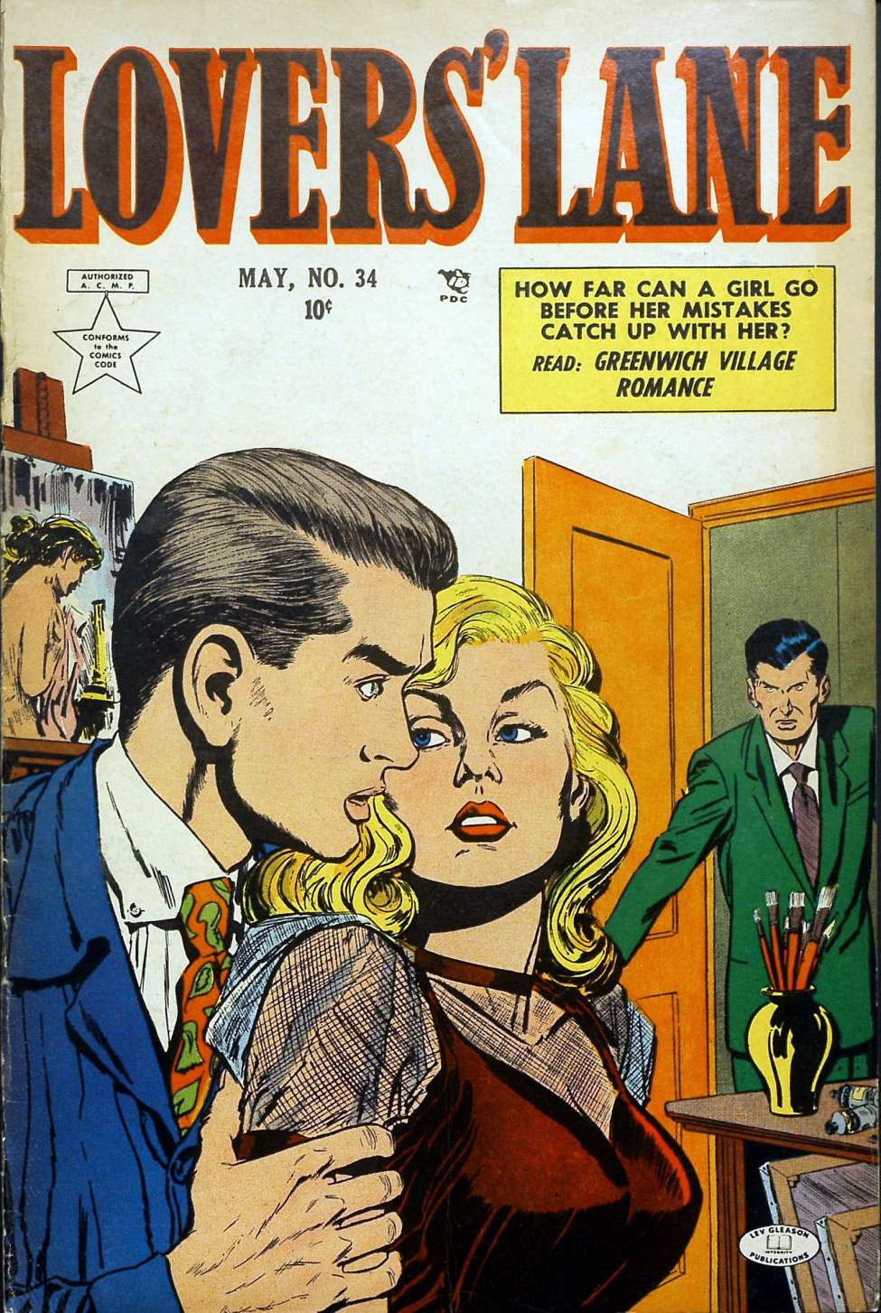 Comic Book Cover For Lovers' Lane 34