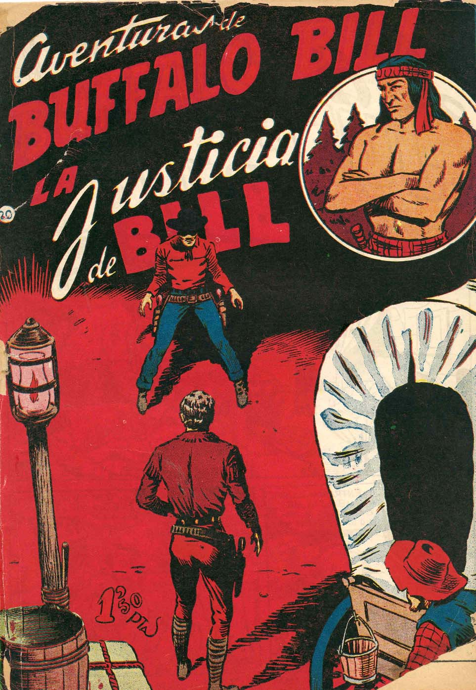 Comic Book Cover For Aventuras de Buffalo Bill 20 La justicia de Bill