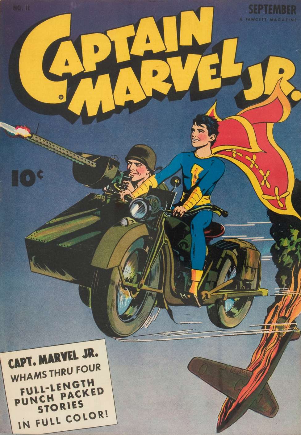 Book Cover For Captain Marvel Jr. 11 (4 fiche) - Version 2