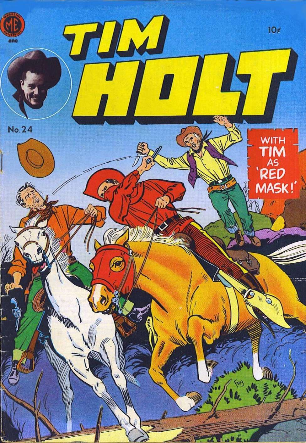 Comic Book Cover For Tim Holt 24