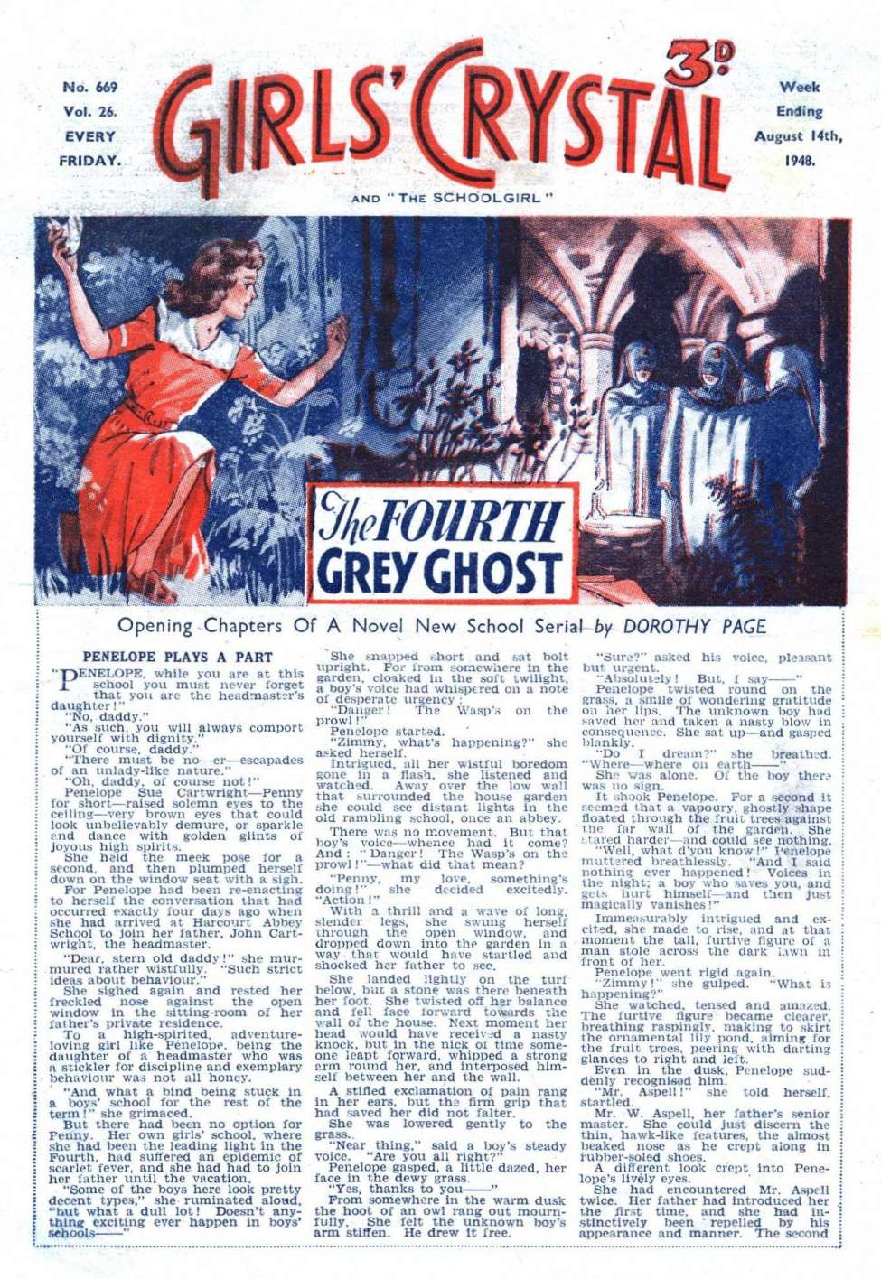 Book Cover For Girls' Crystal 669 - The Fourth Grey Ghost