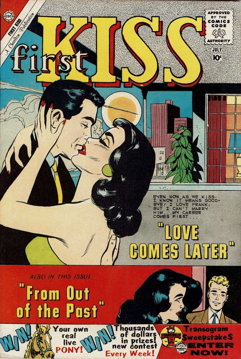 Comic Book Cover For First Kiss 15