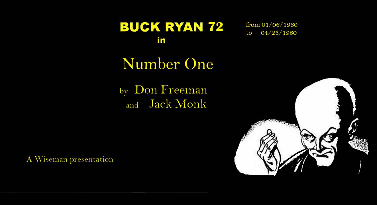 Book Cover For Buck Ryan 72 - Number One