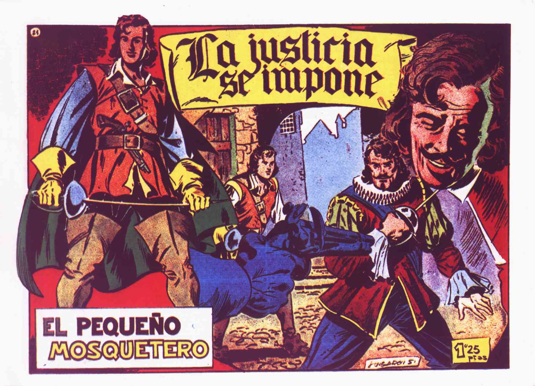 Comic Book Cover For El Pequeño Mosquetero 21 - La Justicia Se Impone