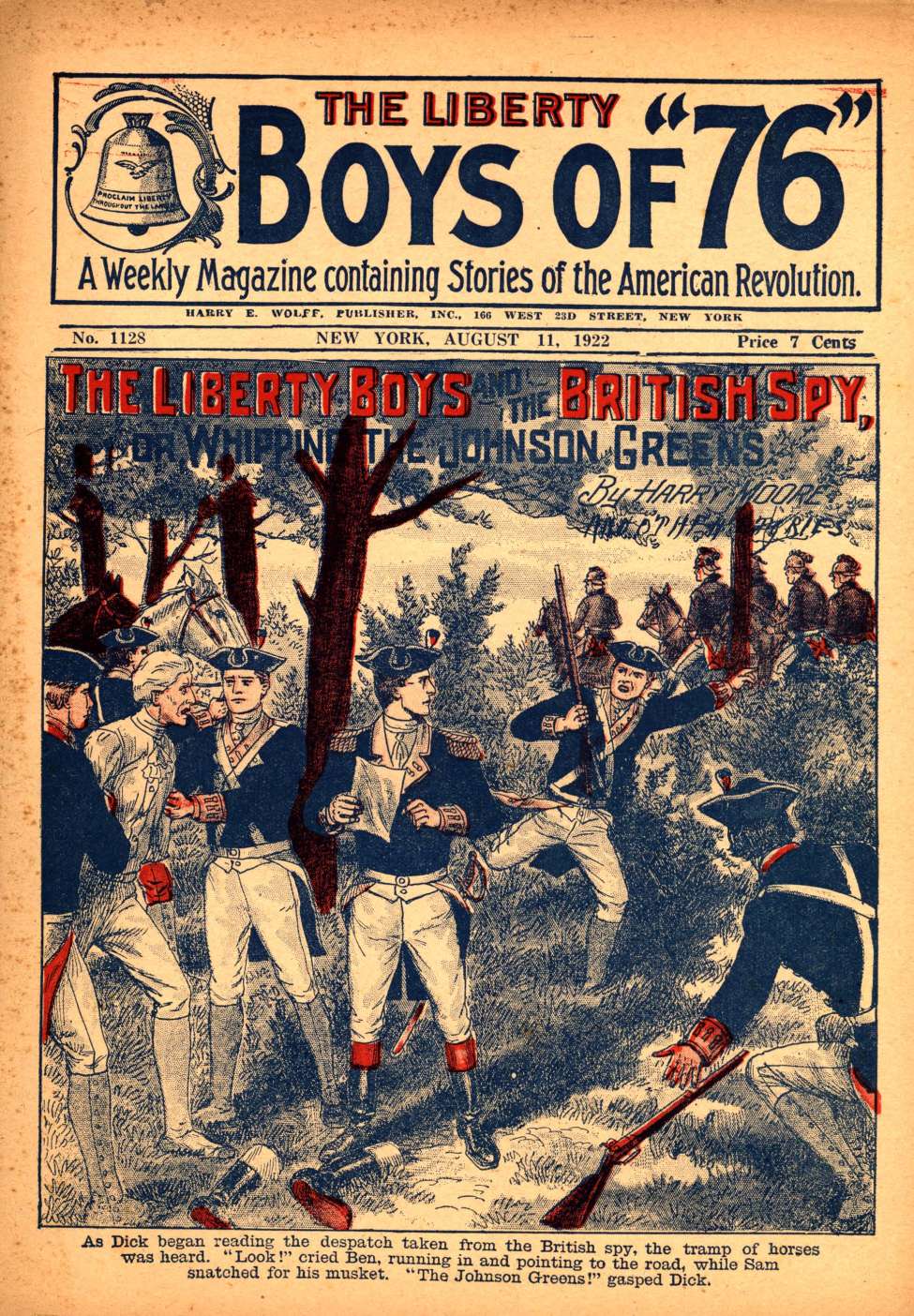 Book Cover For The Liberty Boys of 76 1128 - The Liberty Boys and the British spy