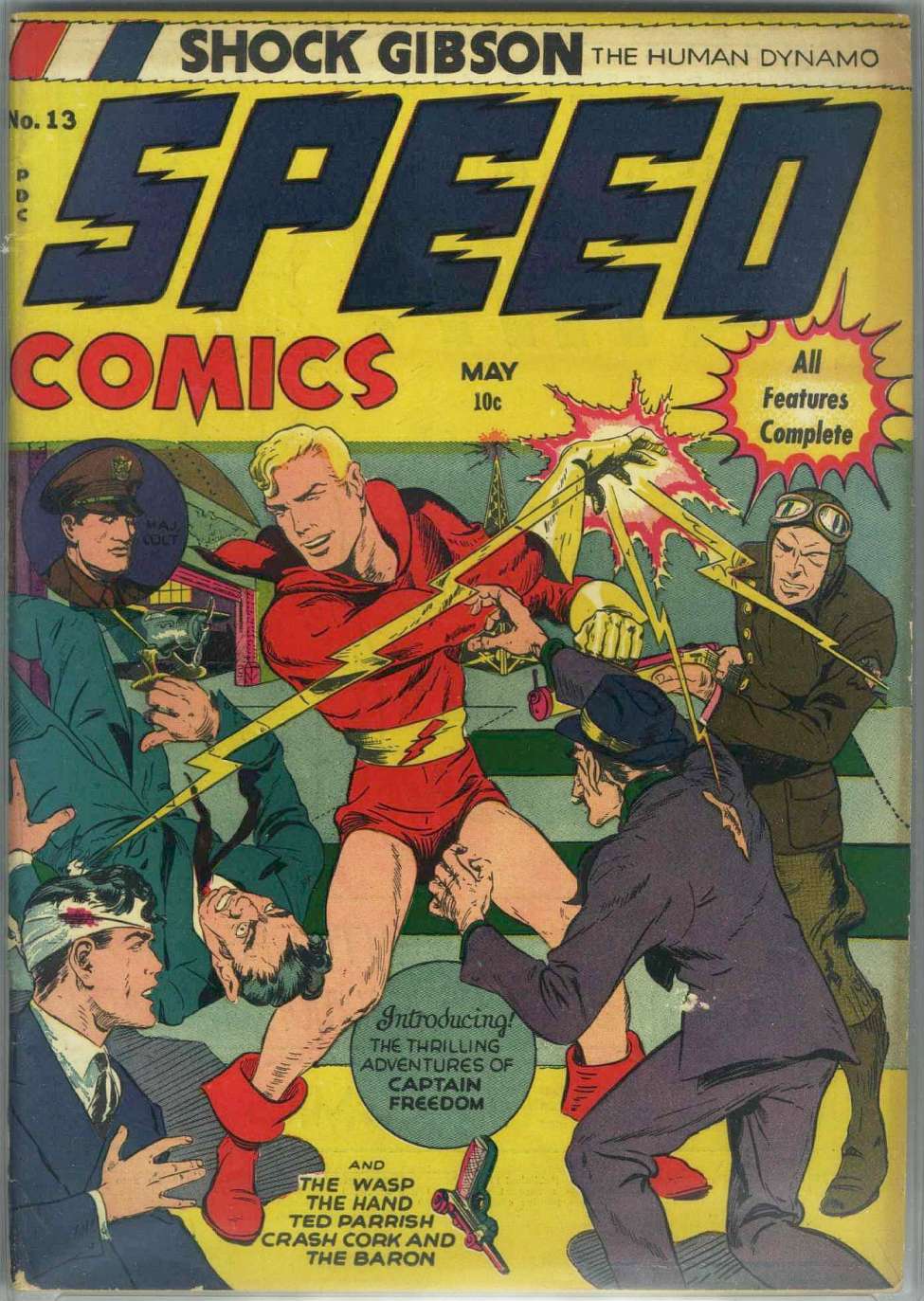 Comic Book Cover For Speed Comics 13