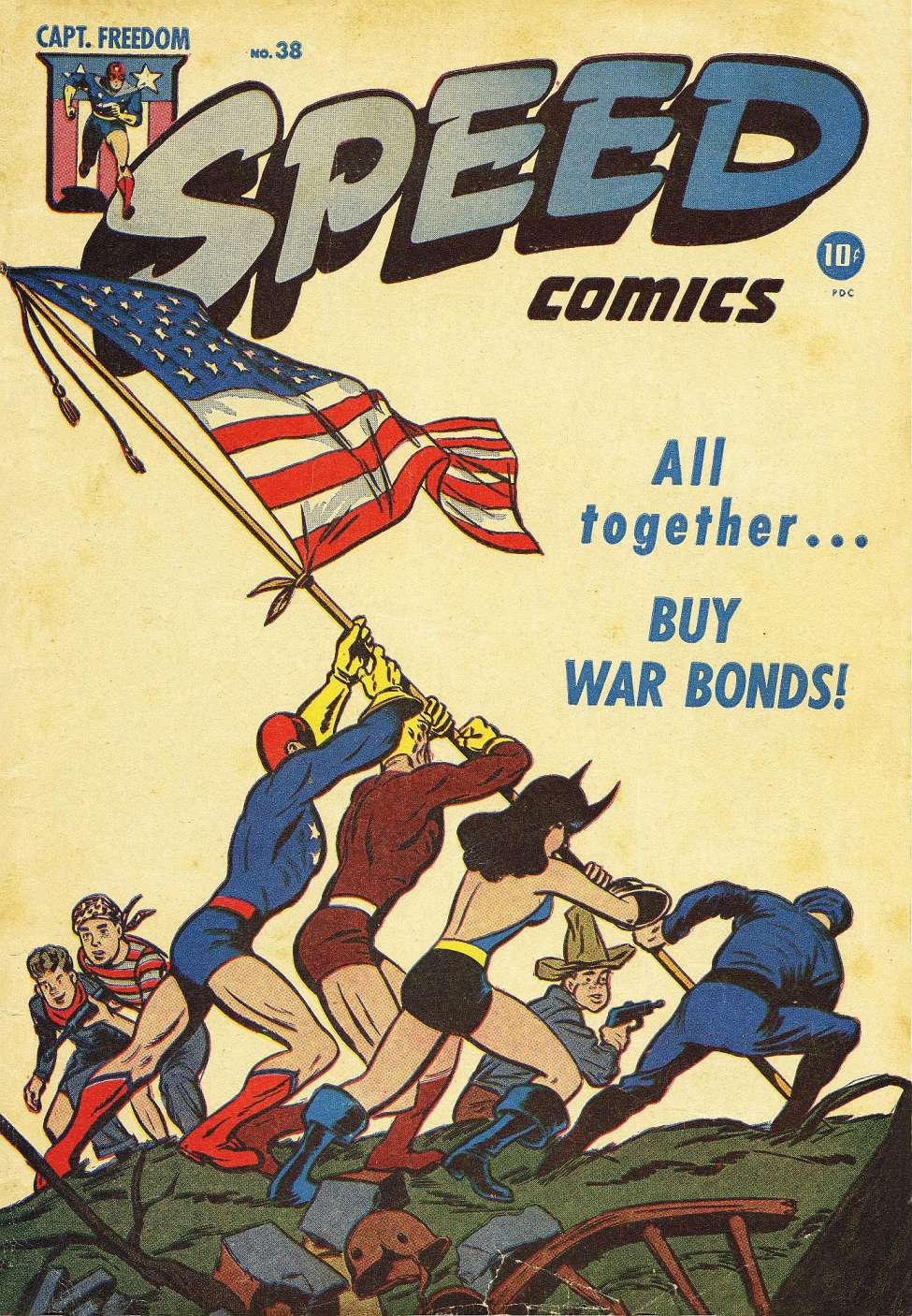Comic Book Cover For Speed Comics 38