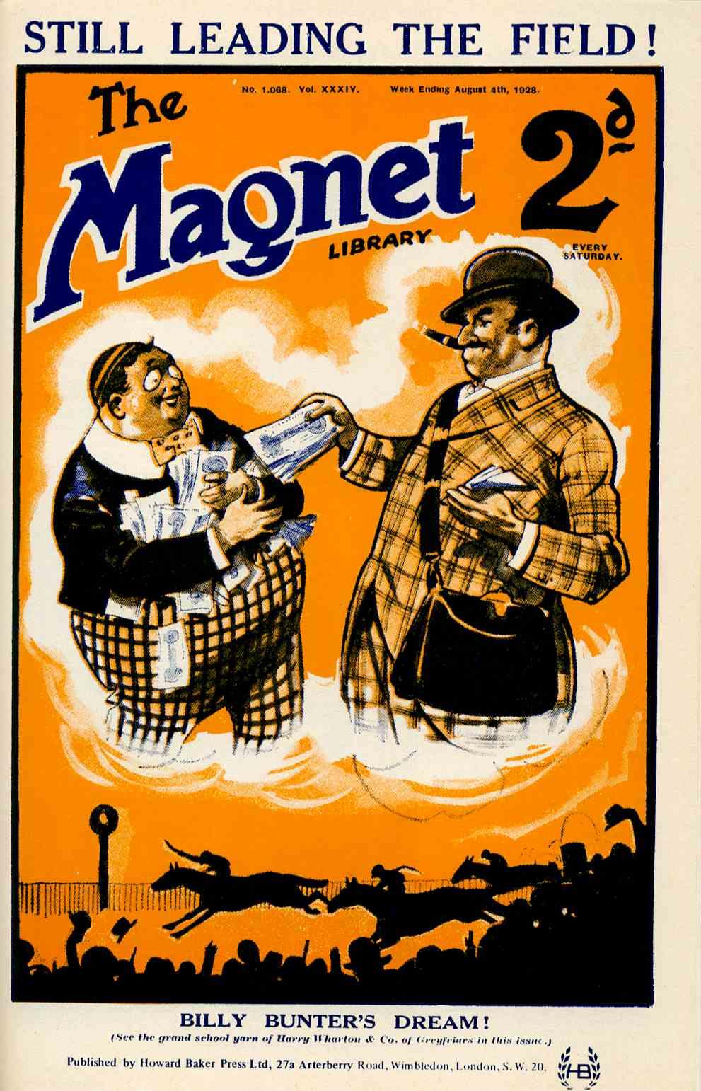 Book Cover For The Magnet 1068 - Billy Bunter's Bookmaker