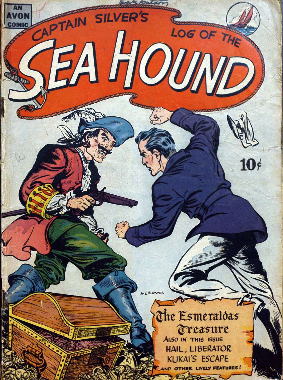 Book Cover For Captain Silver's Log of the Sea Hound (nn) - Version 2