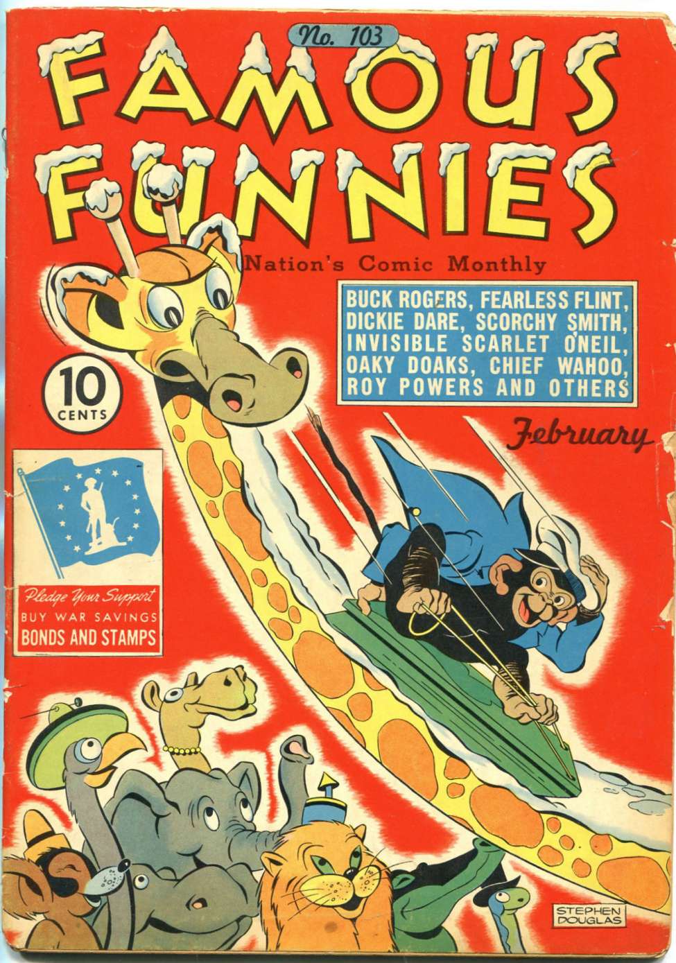 Comic Book Cover For Famous Funnies 103