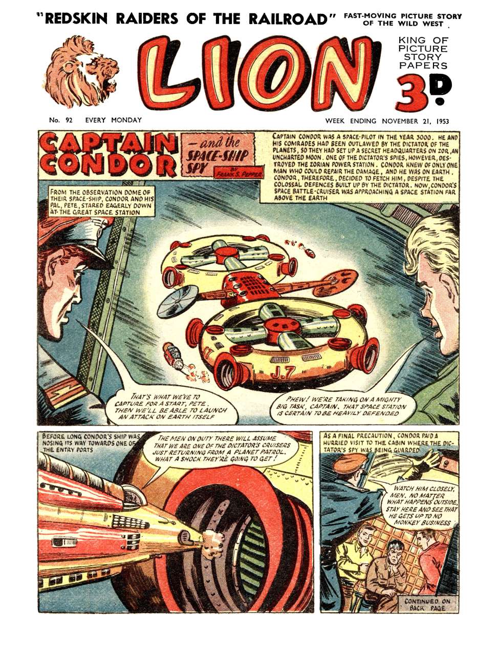 Comic Book Cover For Lion 92