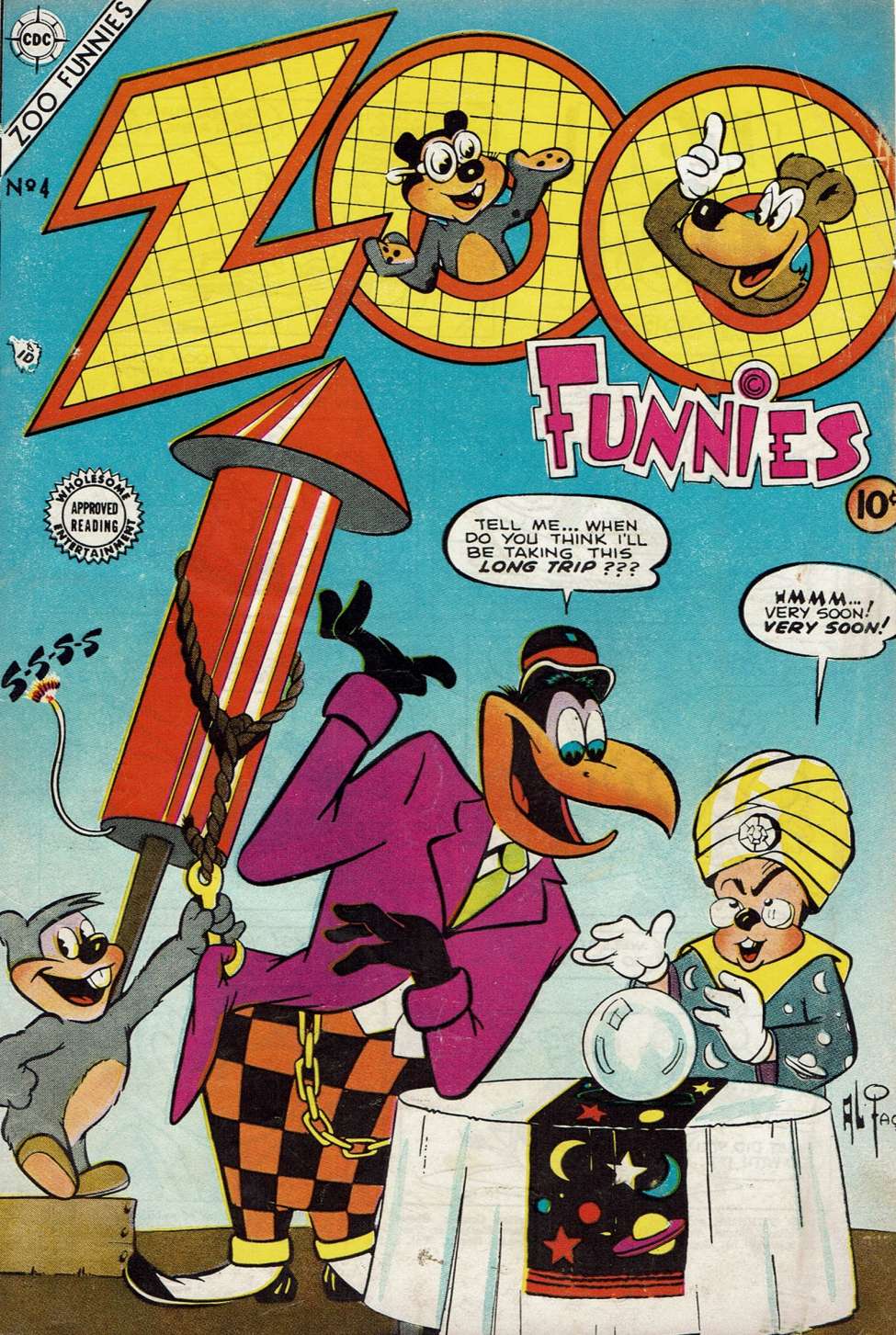 Comic Book Cover For Zoo Funnies v2 4 - Version 2