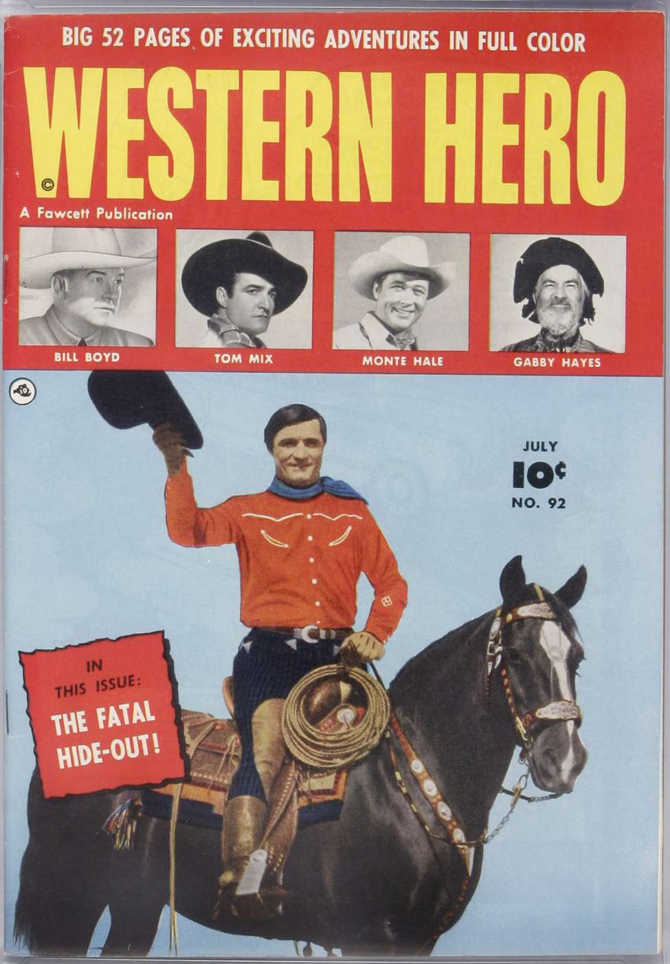 Comic Book Cover For Western Hero 92 - Version 1