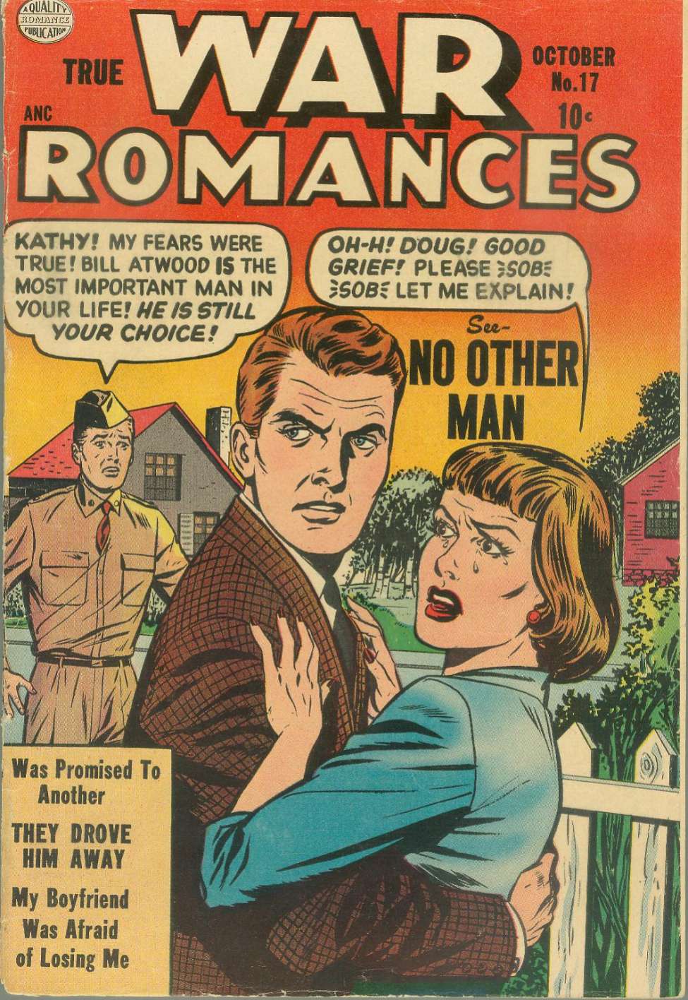 Comic Book Cover For True War Romances 17