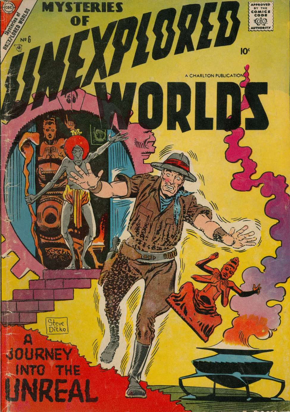 Comic Book Cover For Mysteries of Unexplored Worlds 6