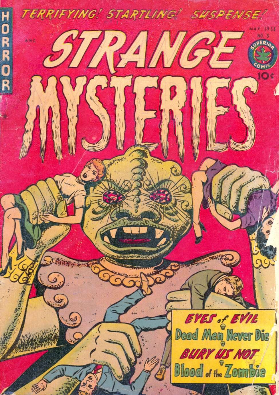 Comic Book Cover For Strange Mysteries 5