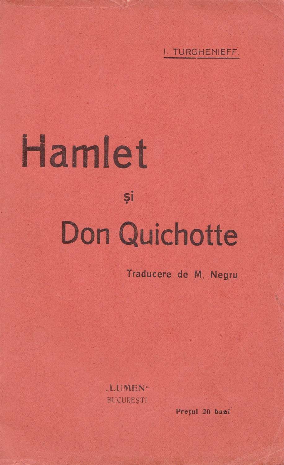 Book Cover For Hamlet si Don Quichotte