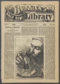 Large Thumbnail For Beadle's Half Dime Library 12 - Gulliver's Travels