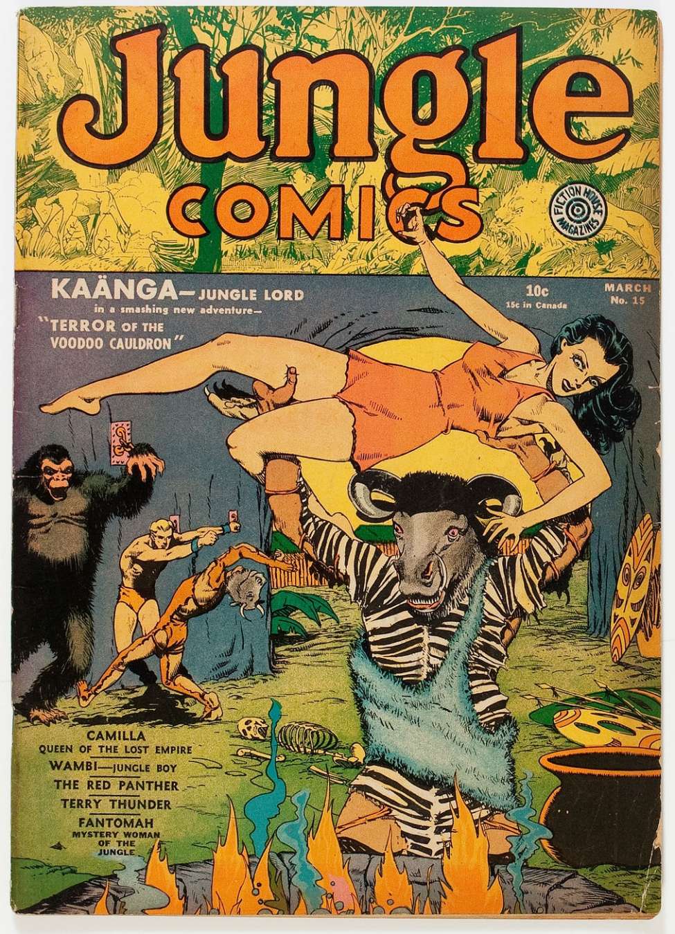 Comic Book Cover For Jungle Comics 15