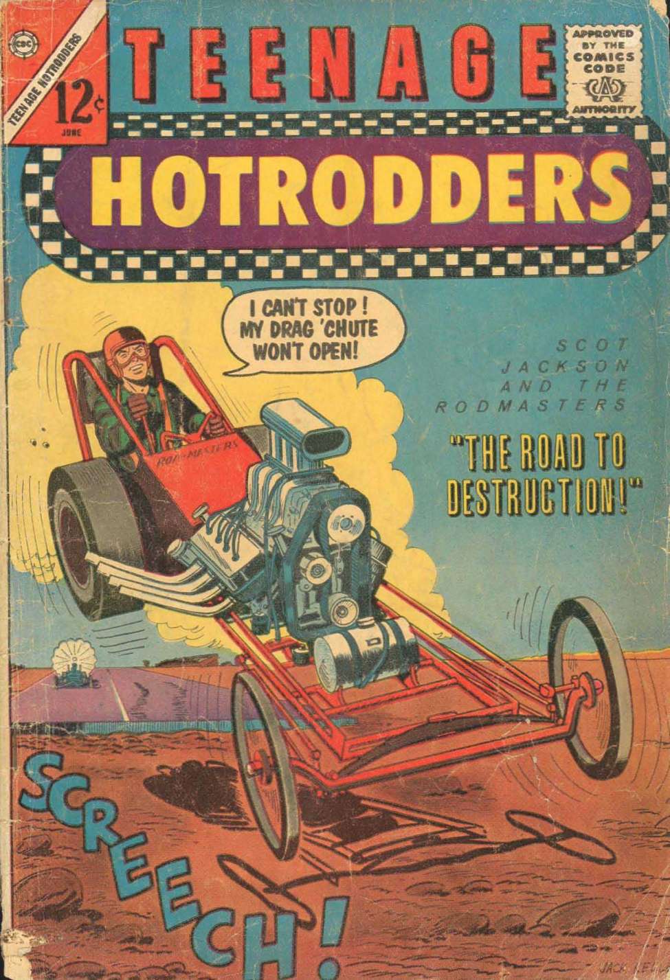 Comic Book Cover For Teenage Hotrodders 2