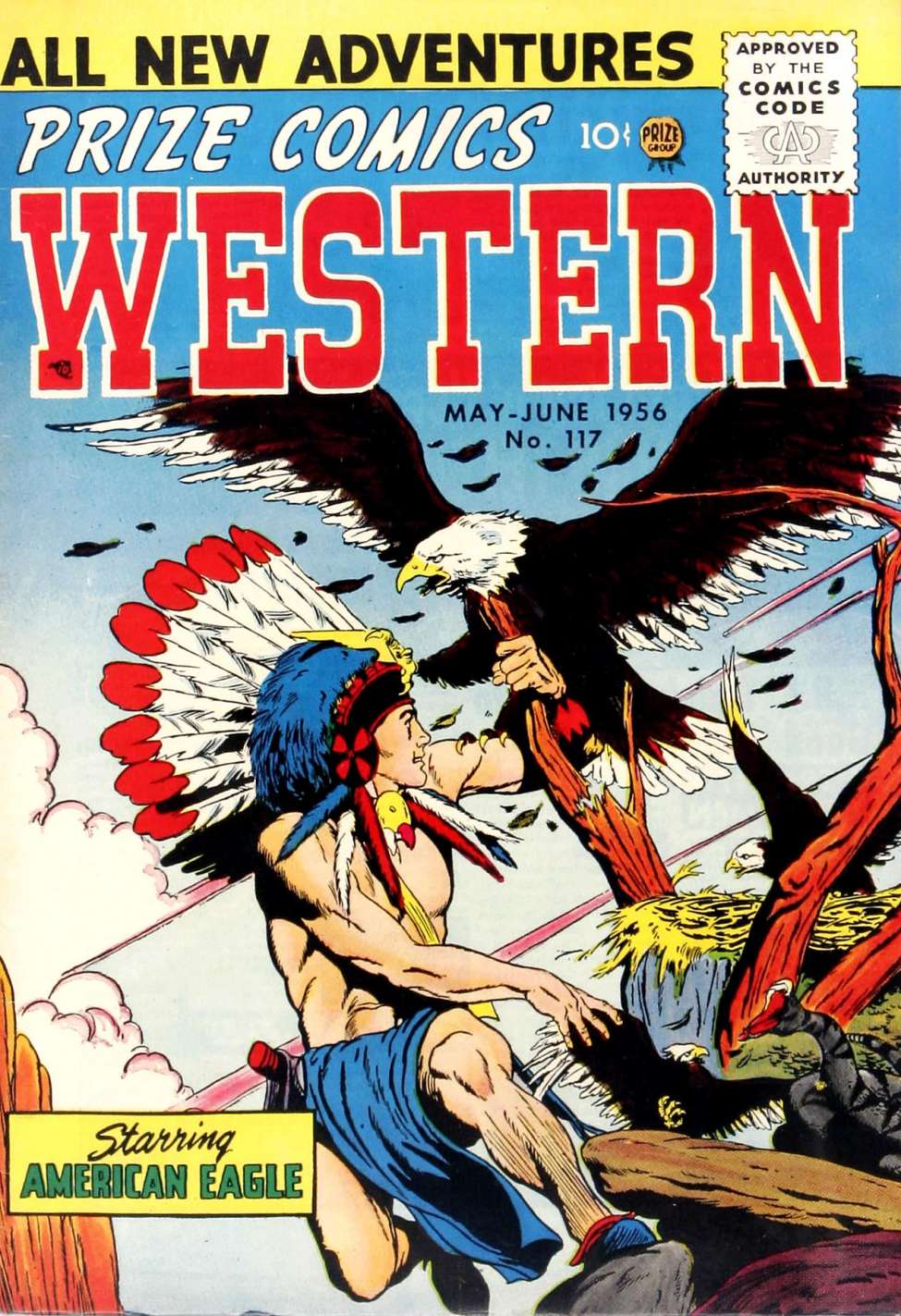 Comic Book Cover For Prize Comics Western 117