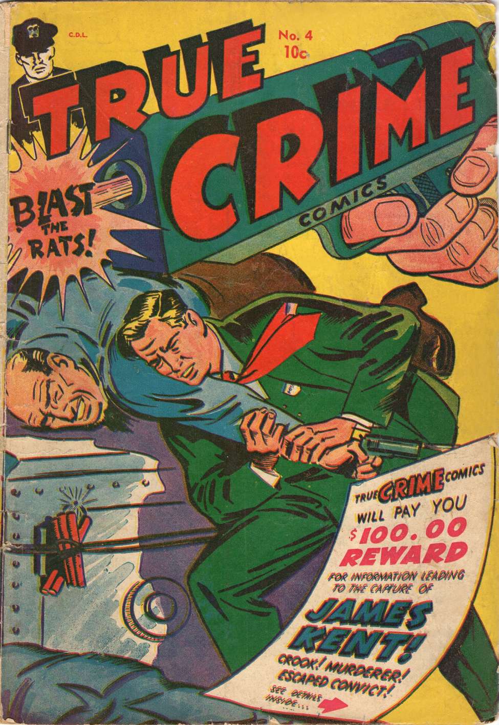 Book Cover For True Crime Comics 4