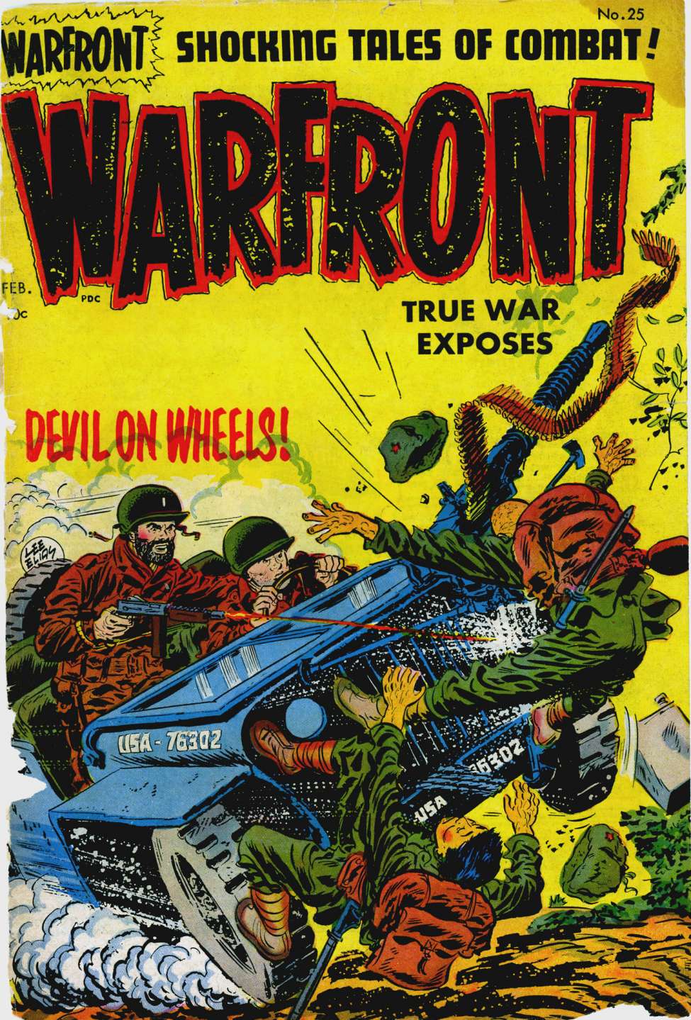 Comic Book Cover For Warfront 25 - Version 1