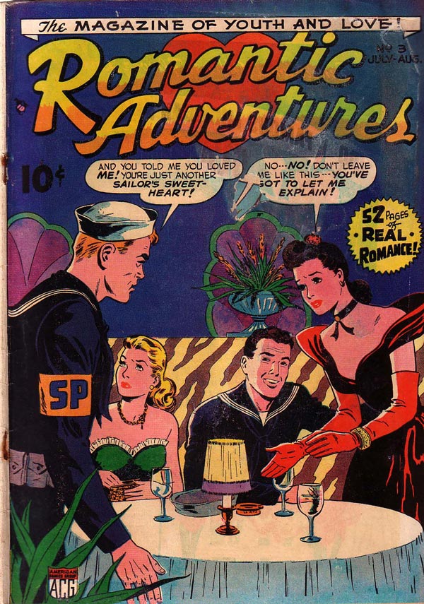 Comic Book Cover For Romantic Adventures 3 - Version 1