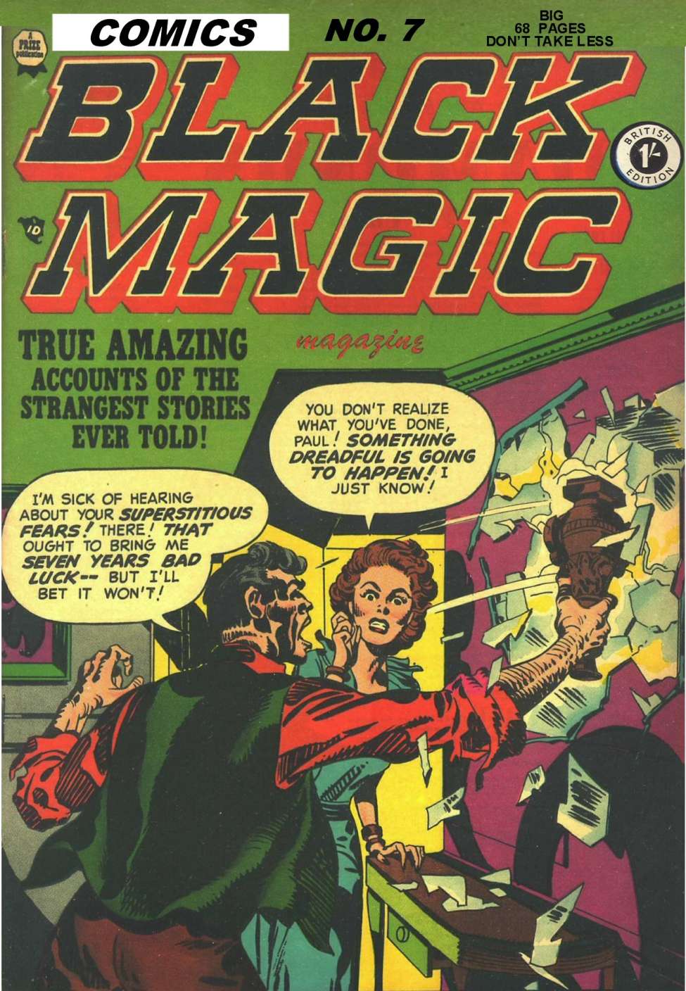 Comic Book Cover For Black Magic 7