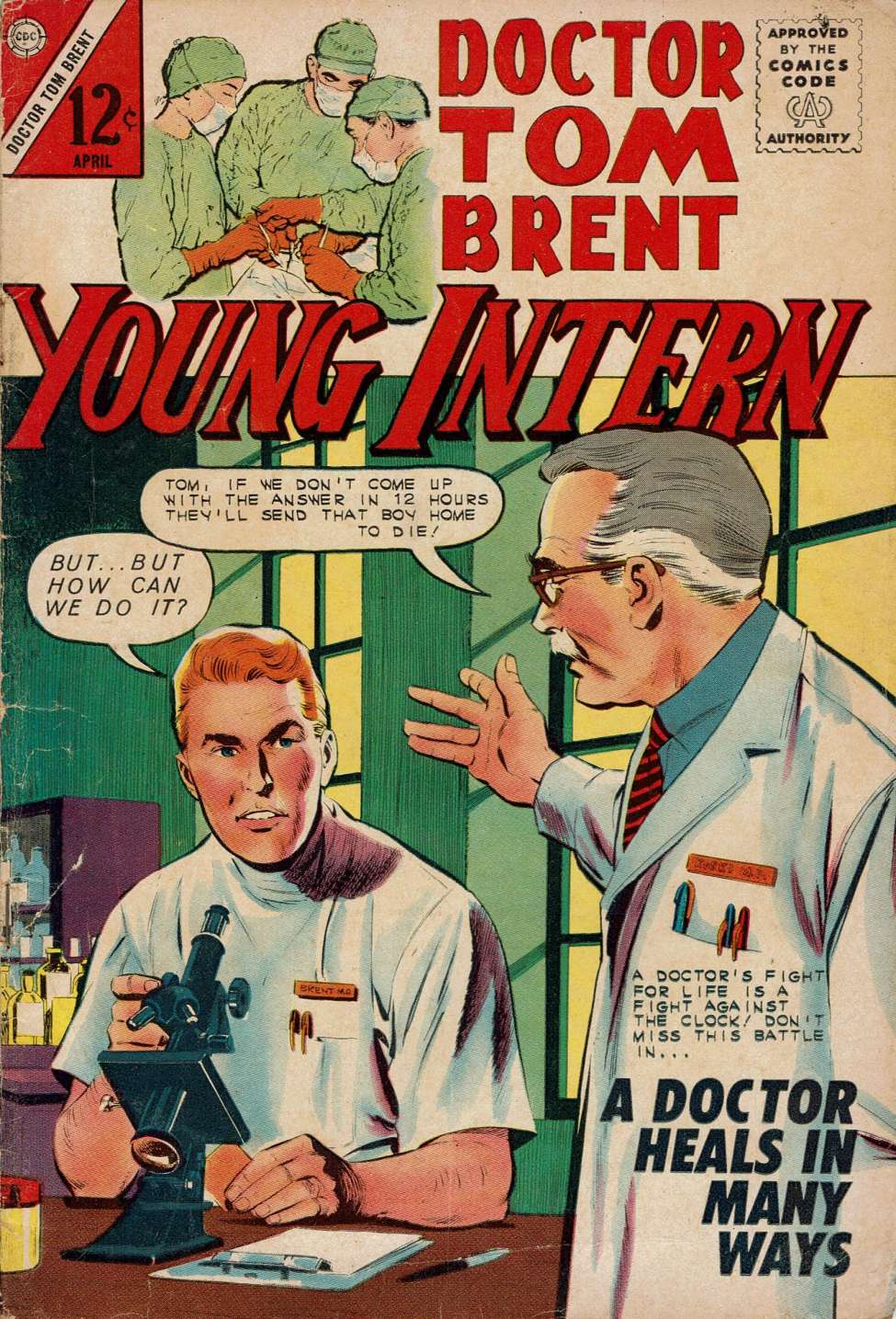 Comic Book Cover For Doctor Tom Brent, Young Intern 2 - Version 1