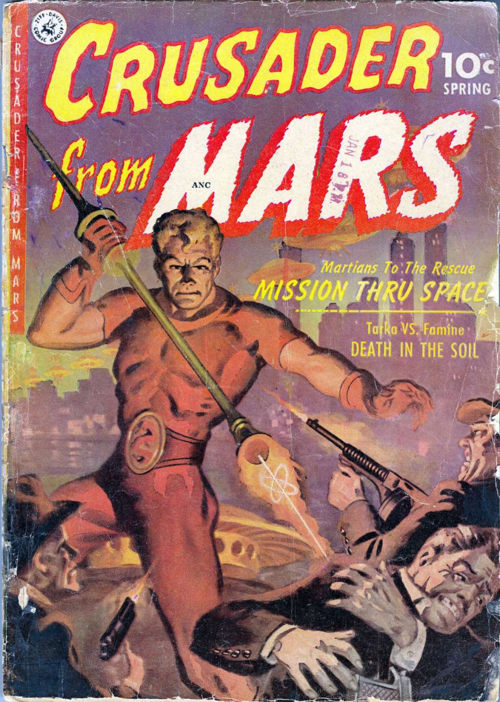 Comic Book Cover For Crusader from Mars 1